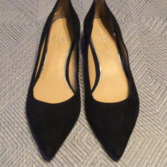 Linea Paolo 6.5 black suede shoes for women - Picture 2 of 8